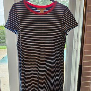 C&C striped tee shirt dress sz m